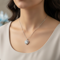Aliya Heart Shape AD Pendant for Girls & Women