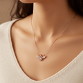 Gauhar Rose Gold Mini Angel Wing Pendant