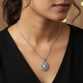 Anam Mini Oval Shape American Diamond Pendant