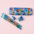 Frozen Disney-Themed Kids Stationery Set with Metal Pencil Box – Perfect for School &amp; Drawing