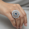 Zahra American Diamond CZ Adjustable Ring
