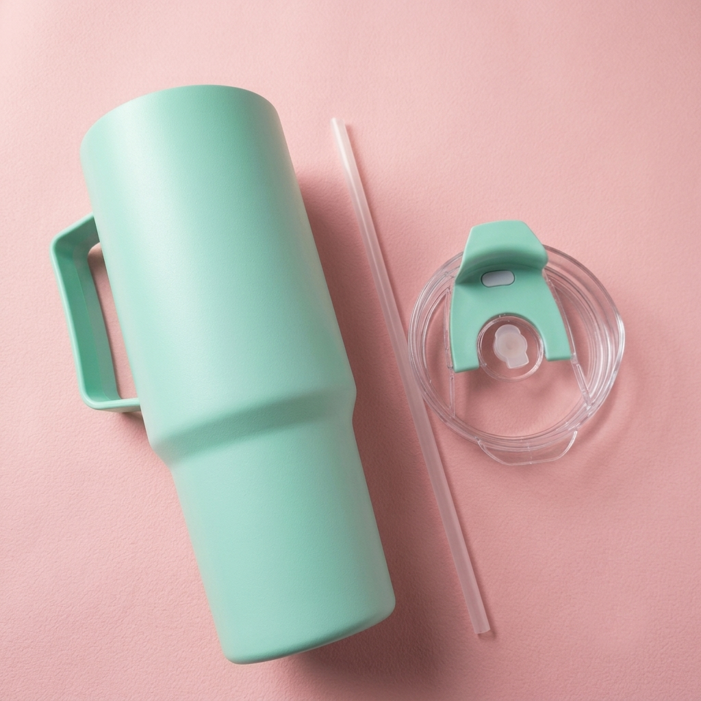Stanley Plastic Toony Tumbler with Handle, Reusable Straw &amp; Spill-Resistant Lid | Trendy