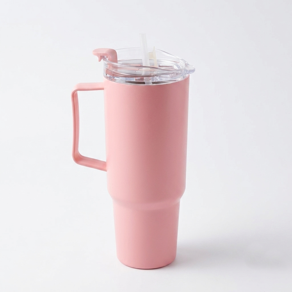 Stanley Plastic Toony Tumbler with Handle, Reusable Straw &amp; Spill-Resistant Lid | Trendy