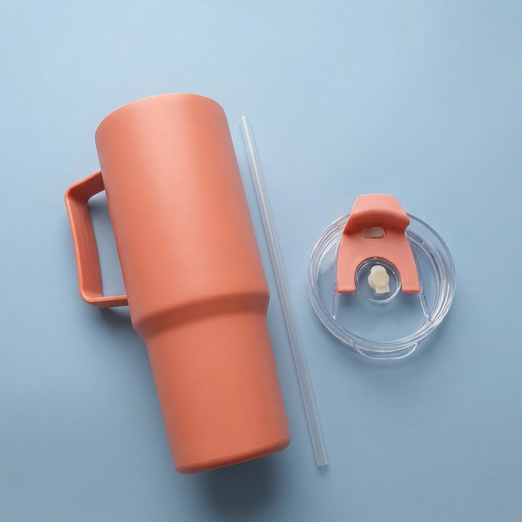 Stanley Plastic Toony Tumbler with Handle, Reusable Straw &amp; Spill-Resistant Lid | Trendy