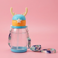 Cute Teal Color Deer Kids Water Bottle with Straw – BPA-Free, Leakproof Lightweight Water Bottles for Kids