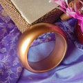 Mehrun Gold Resin Bangle – Lightweight, Elegant Jewelry for Daily Wear for Girls & Women