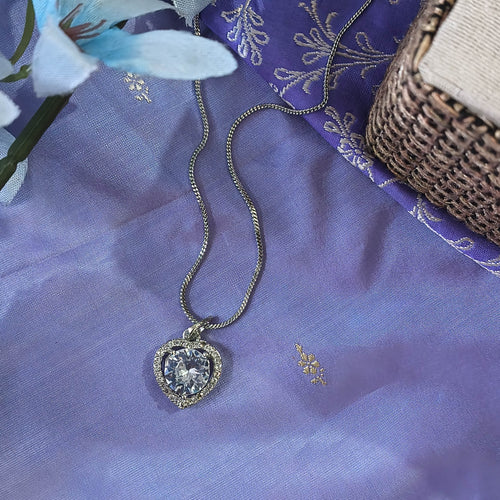 Aliya Heart Shape AD Pendant for Girls & Women