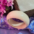 Zeen Glossy White Resin Kada For Women & Girls | Lightweight Resin Bangle | Premium Off-White Chunky Bangle for Women