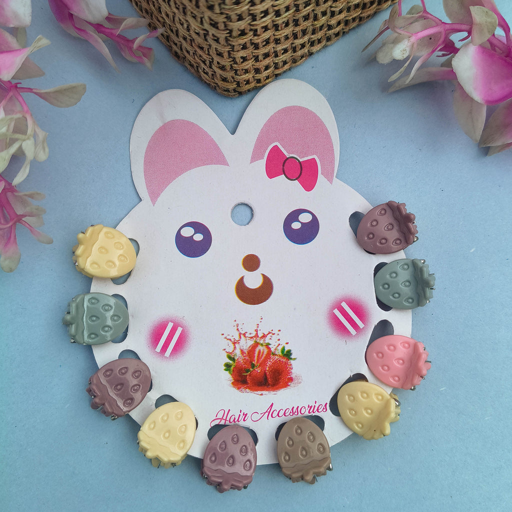 Mini Hair Claw Clips Set of 10 - Cute Matte Finish Hair Clips for Women & Girls | Cute Hair Accessories