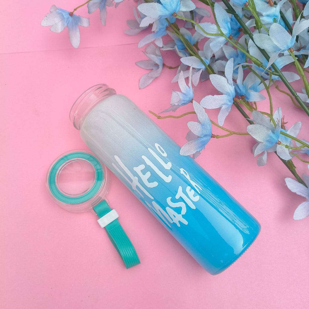 Hello Master Glass Water Bottle – Stylish Hydration for Students, Professionals & Fitness Enthusiasts