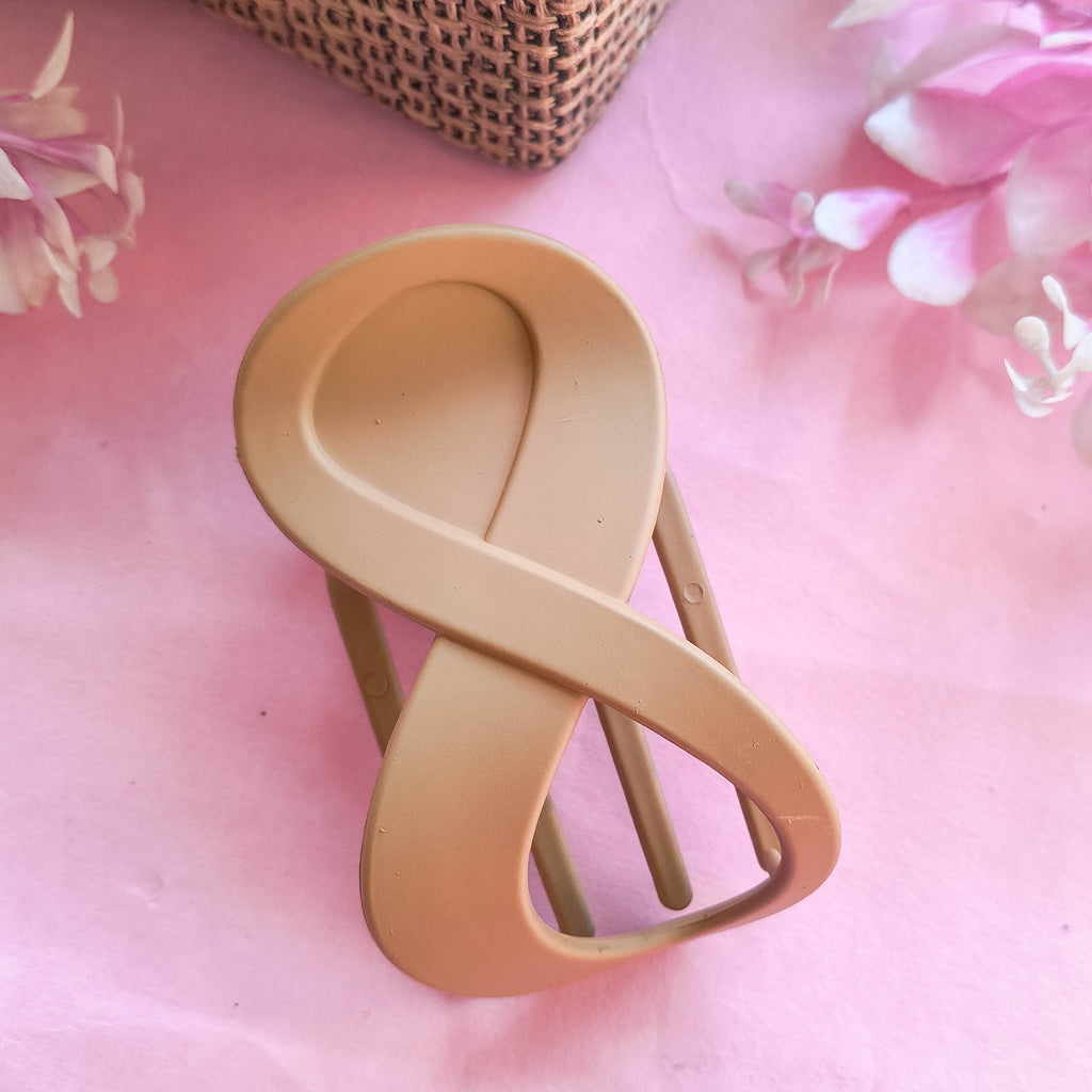 Infinity Shape Criss Cross Hair Claw Clips for Girls