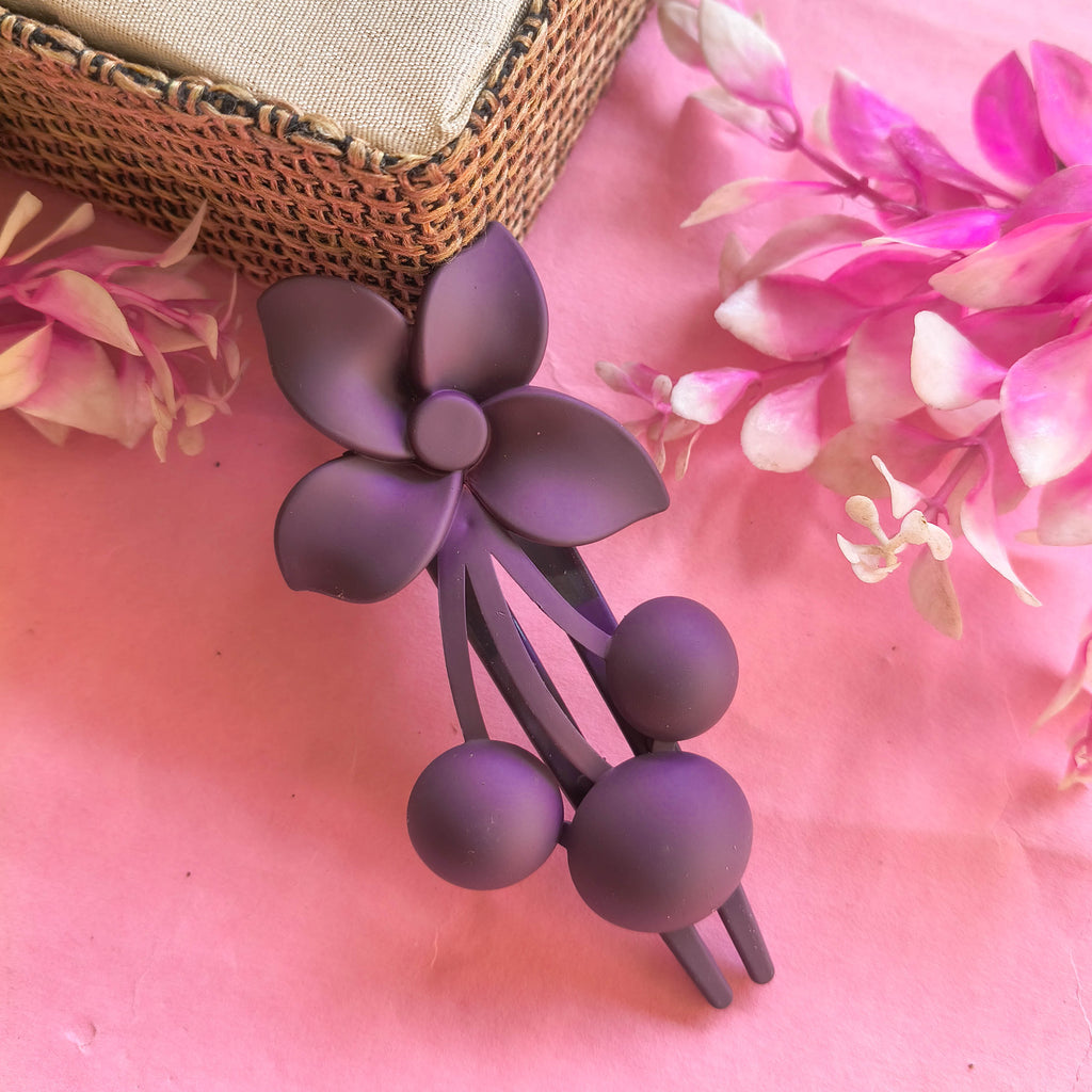 Korean Style Floral Cherry Hair Claw Clips