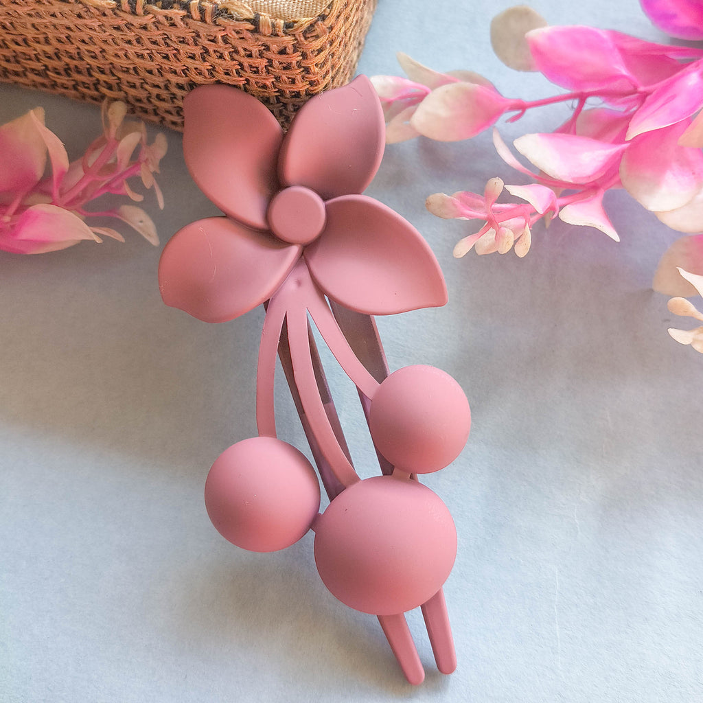 Korean Style Floral Cherry Hair Claw Clips
