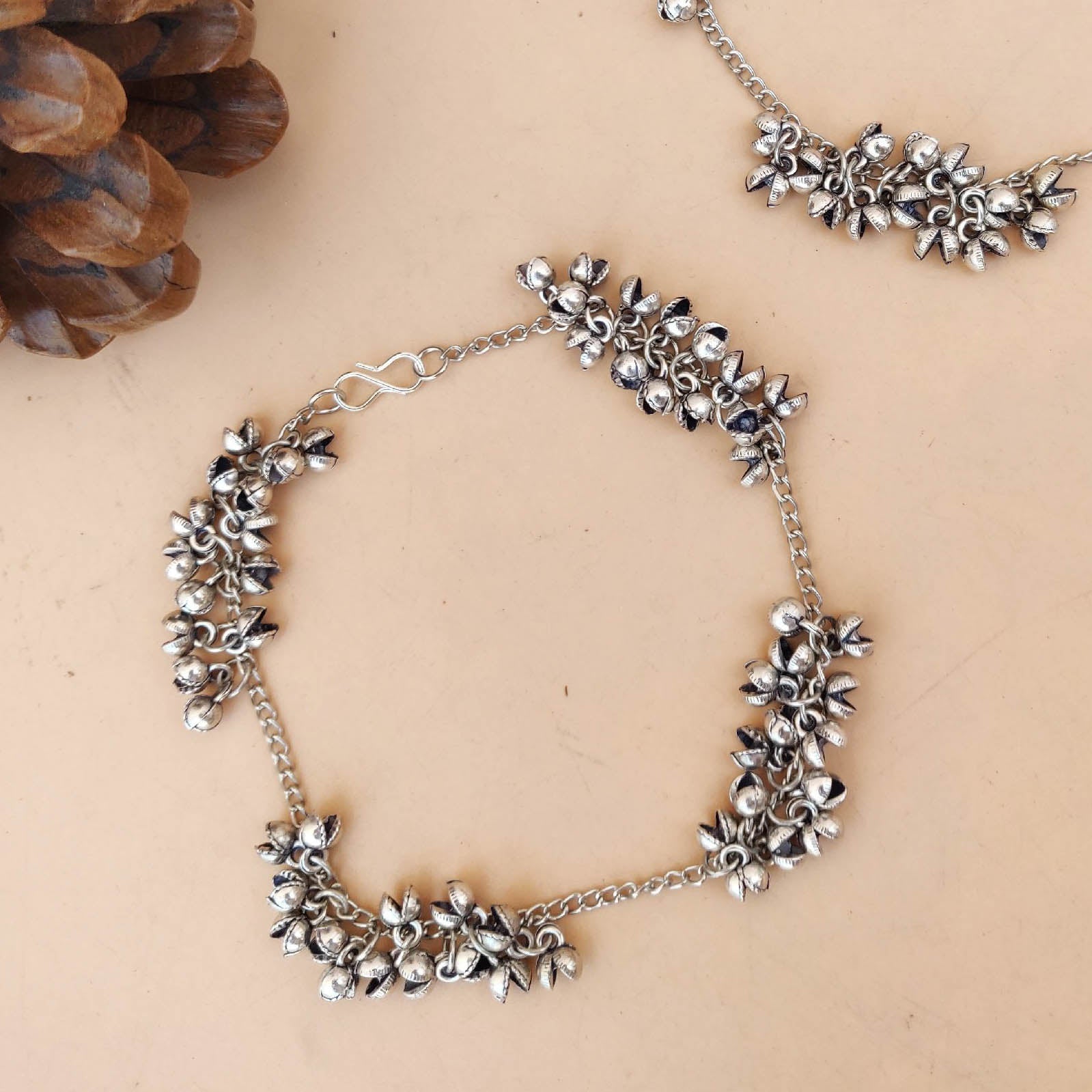 Juhi Anklets – Handcrafted Oxidized Silver Ghungroo Payals for Women